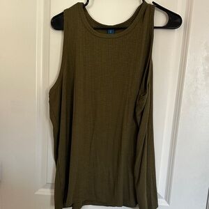 💜Old Navy Olive Ribbed Tank Top